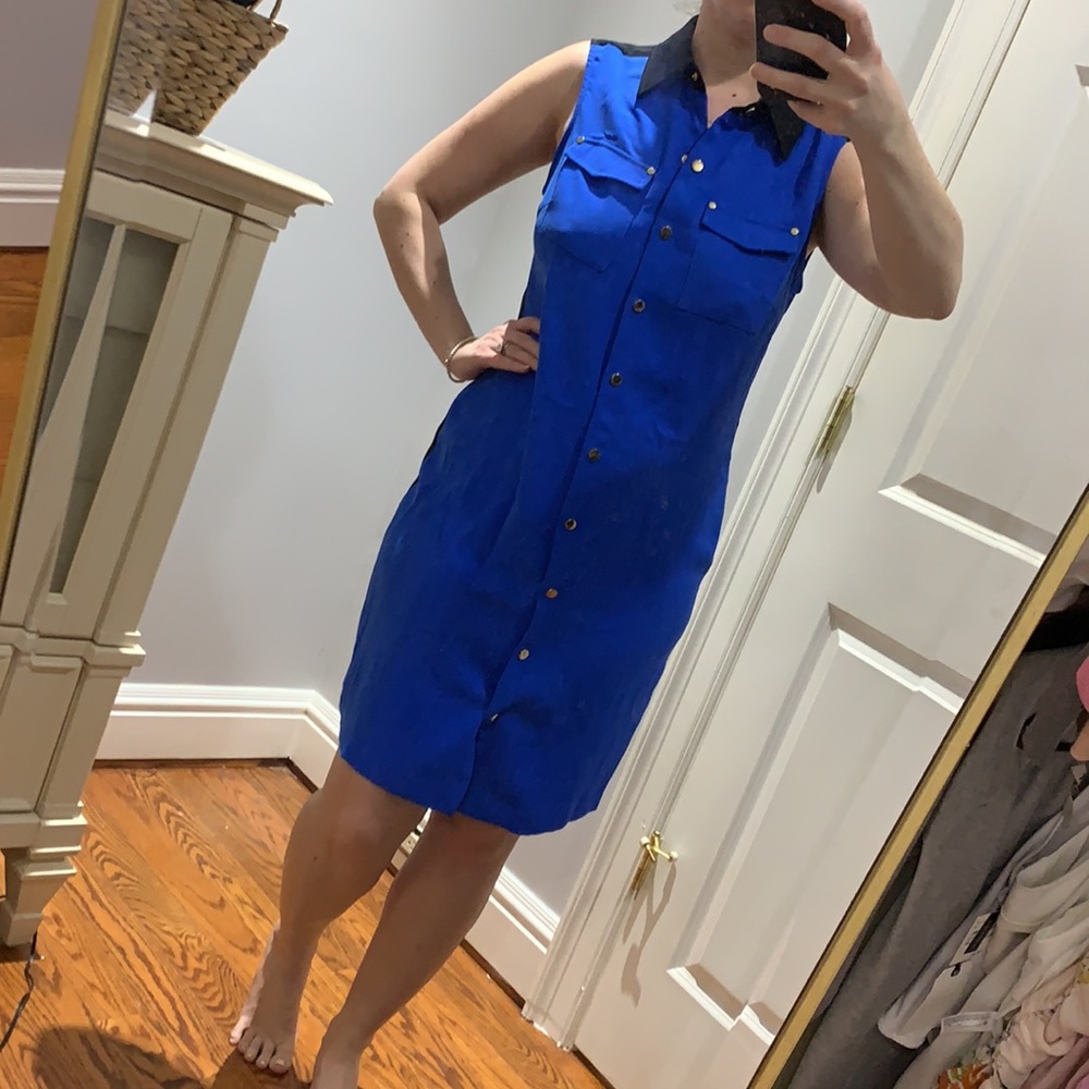 Calvin Klein Button Up Dress